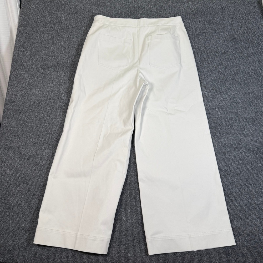 Spanx Stretch Twill Cropped Wide Leg Pants Classic White Size Tall XL 20479T NEW - Picture 5 of 9
